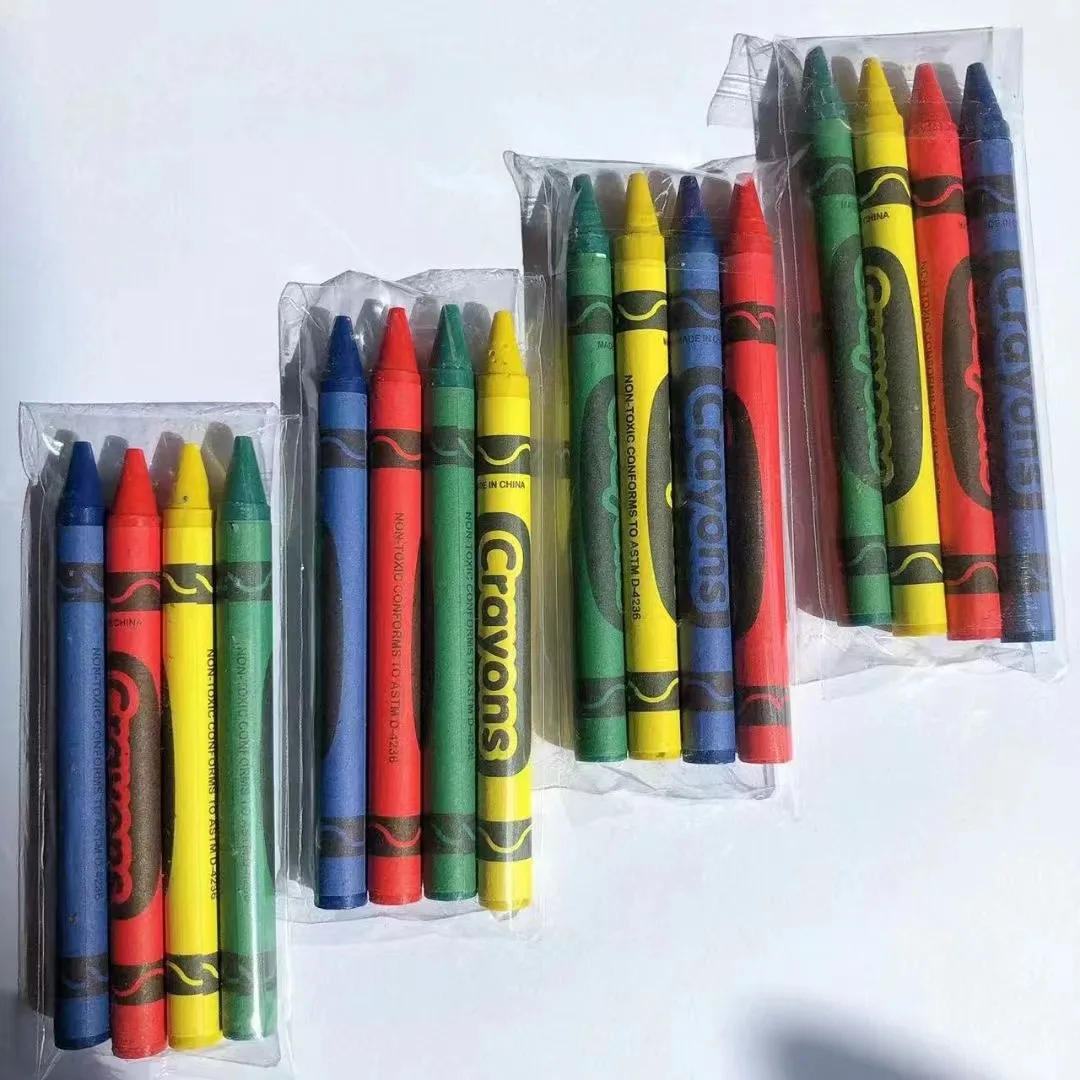 Hot Sale 12 Colors High Quality Round Crayon Set For Kids