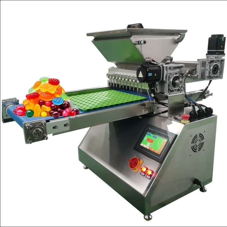 Small Full Automatic Hard Lollipop Chocolate vitamin soft Candy Depositor Fabrication Bonbon Jelly Gummy Bear Sweet Make Machine