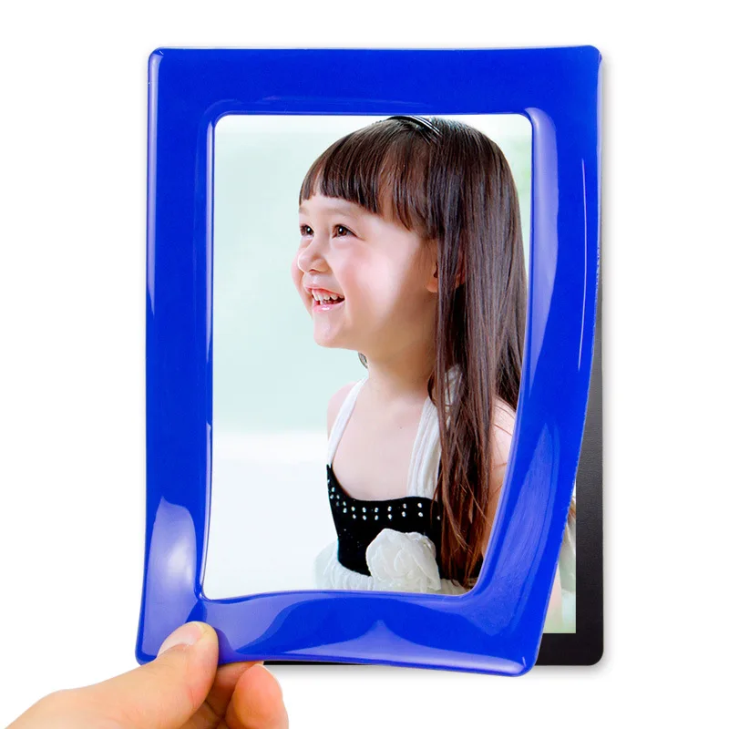 Fridge Door Magnet Back Photo Frame Soft Pvc Magnetic Flexible Rubber Colourful Picture Magnet Photo Frame
