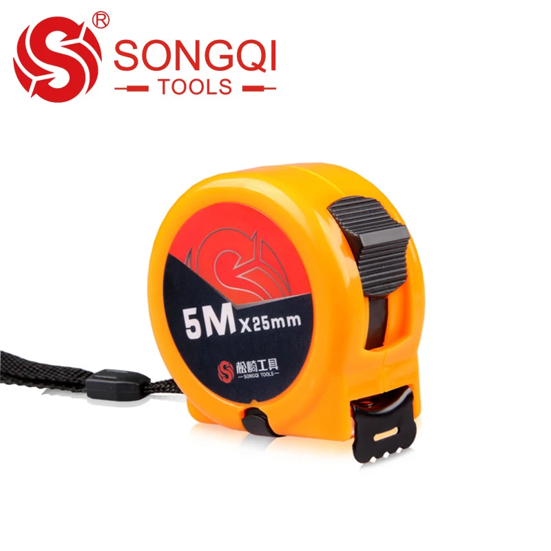 Высококачественная выдвижная стальная рулетка SONGQI 3 м 5 7