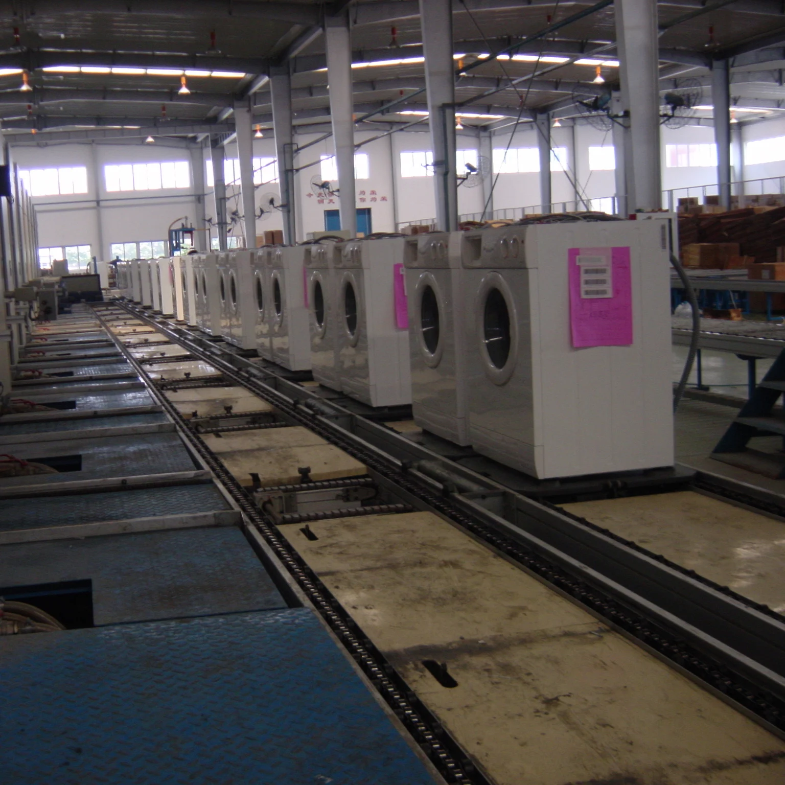 Factory Supply Aluminium Frame Line Washing Machine Assembly With Conveyors Rollers