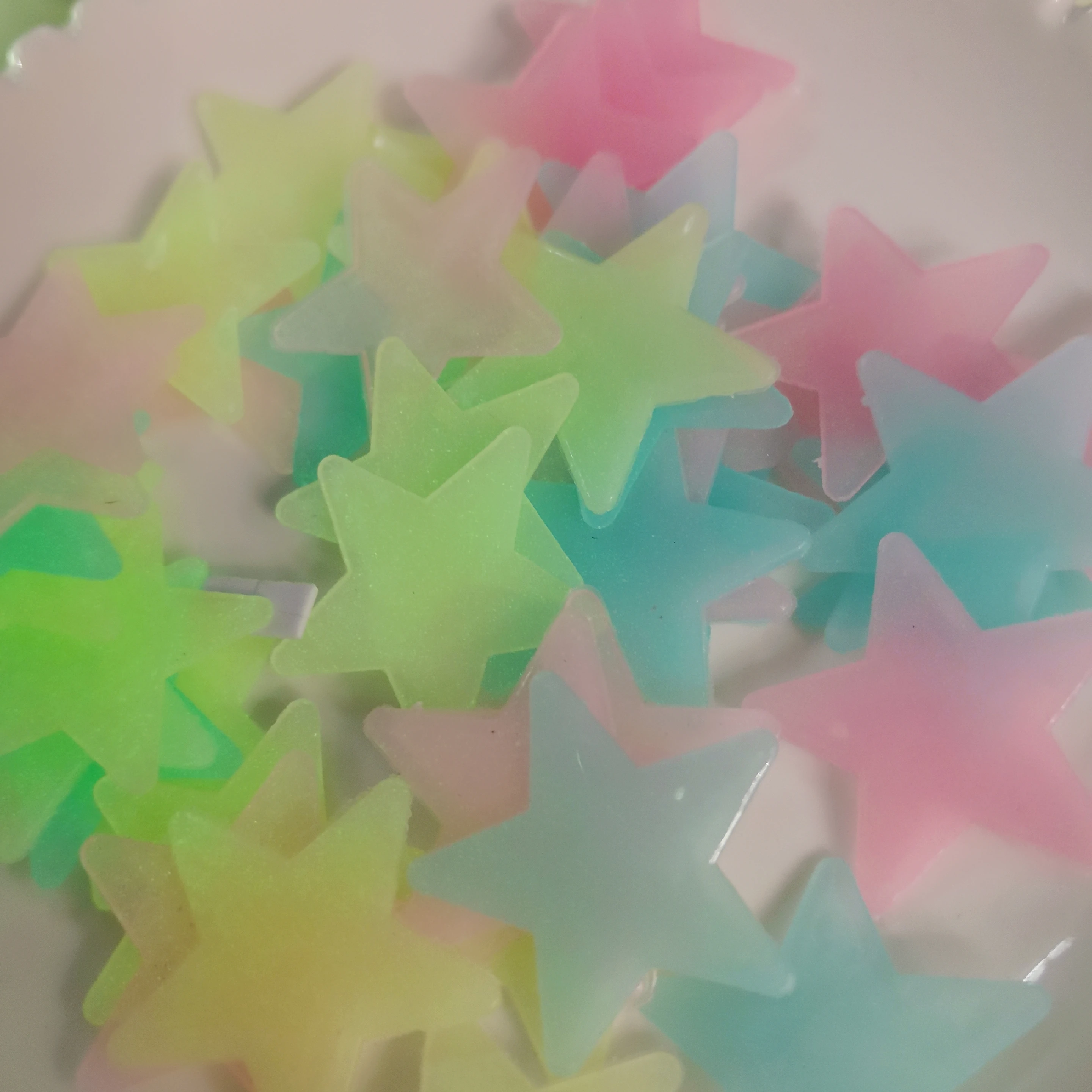 Luminous Glowing Stars Wall Stickers for Kids Room Bedroom Decor Glow in Dark Wall Decals Noctilucent Stickers