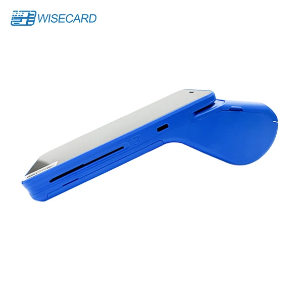 Wisecard WCT-T80 Android 12 Mobile Handheld POS Terminal with Touch Screen Built-In Thermal Printer NFC Card Reader Machine