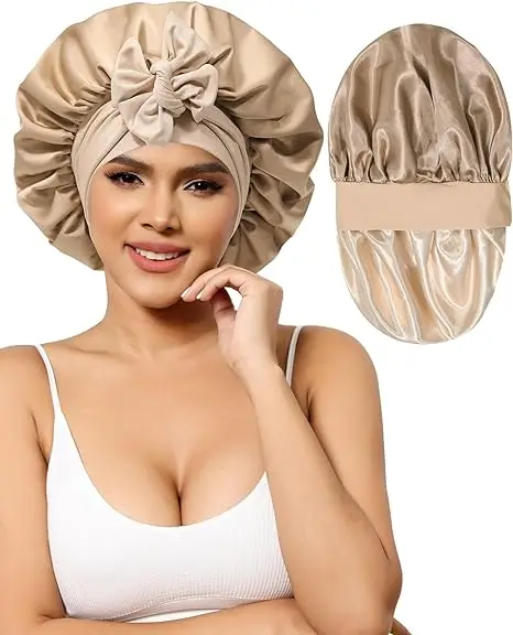 Женская атласная шляпа из шелка