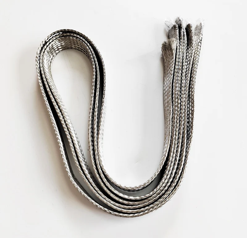 High-performance Electric Car Charging Pile Cable Flexible Tinned Copper Braided Battery Bonding Jumper Wire Strap