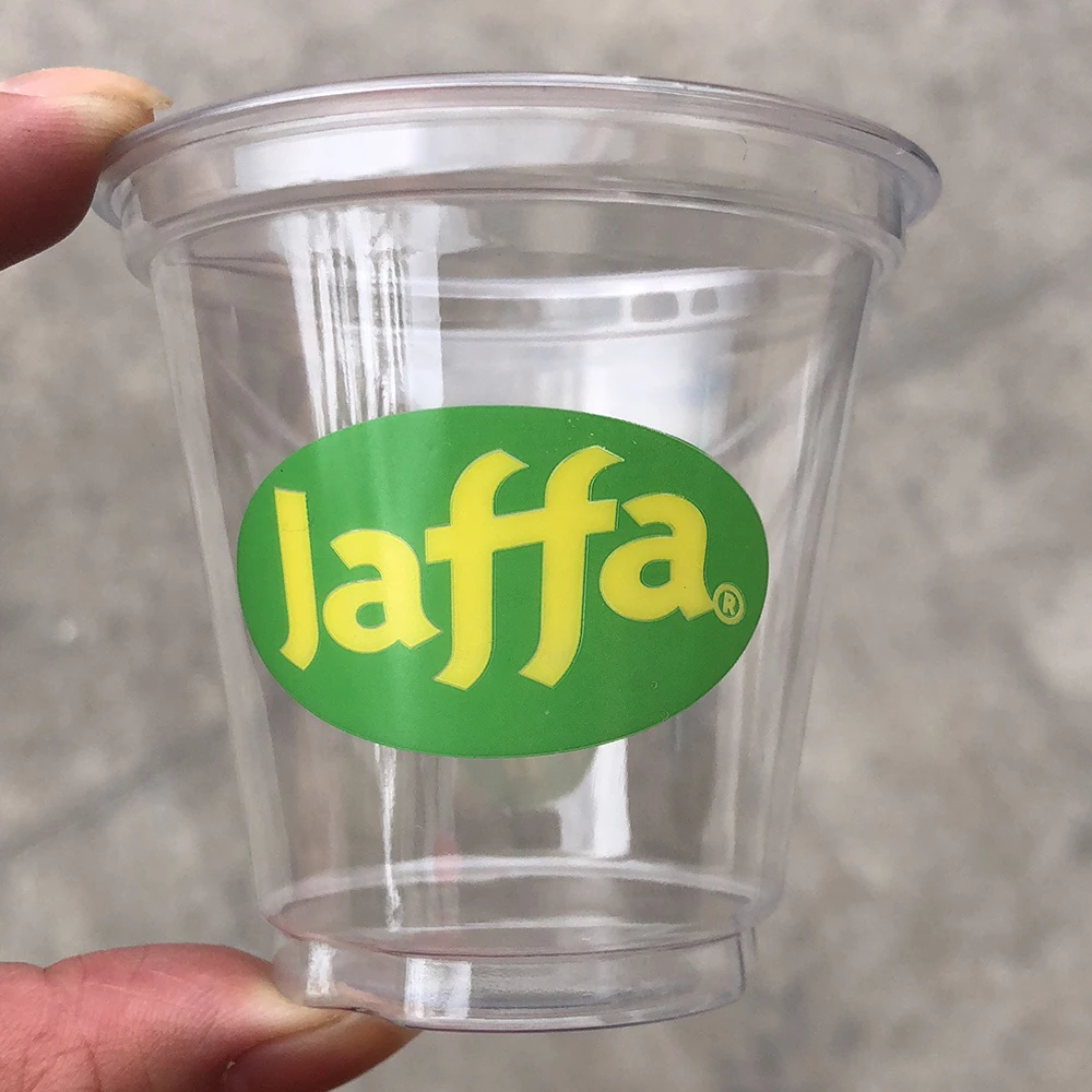 wholesale custom 20oz pet type clear disposable plastic frappe cups with dome lid transparent ice 24oz coffee cup