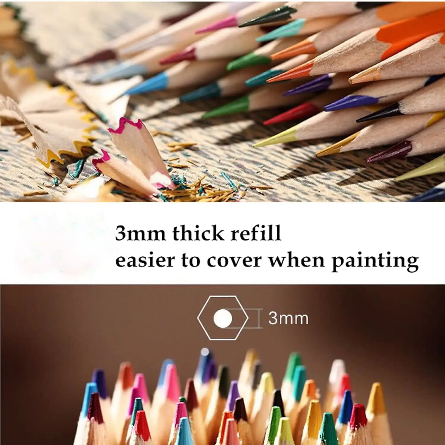 36 color set, soft core, oil based art coloring drawing pencil, for coloring books, sketching