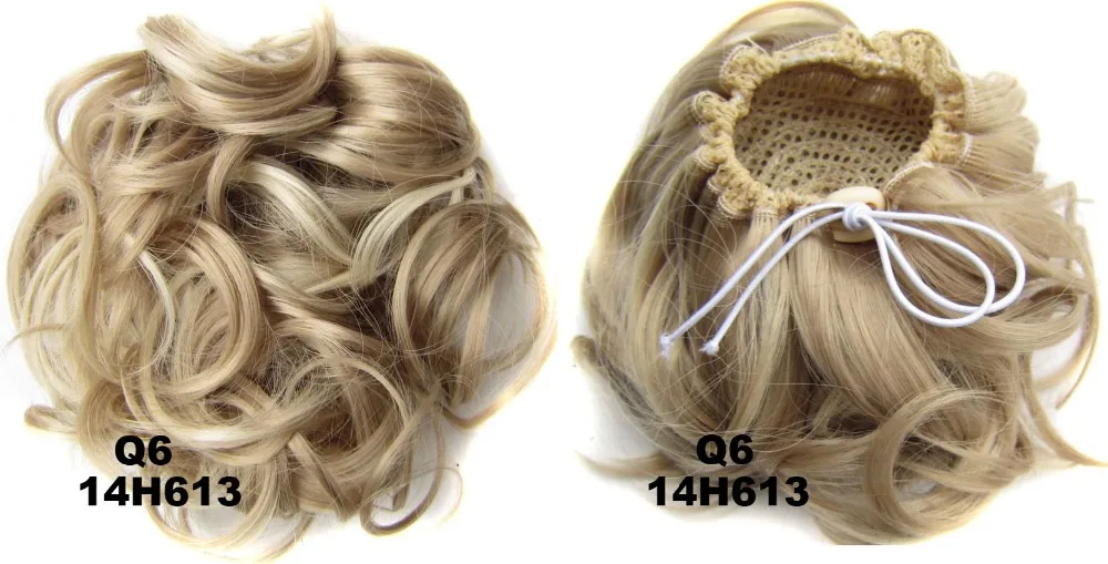 2024  hot Women  synthetic Synthetic  Curly Chignon Hair Extension Clip In Hair Women fiber Hairpiece