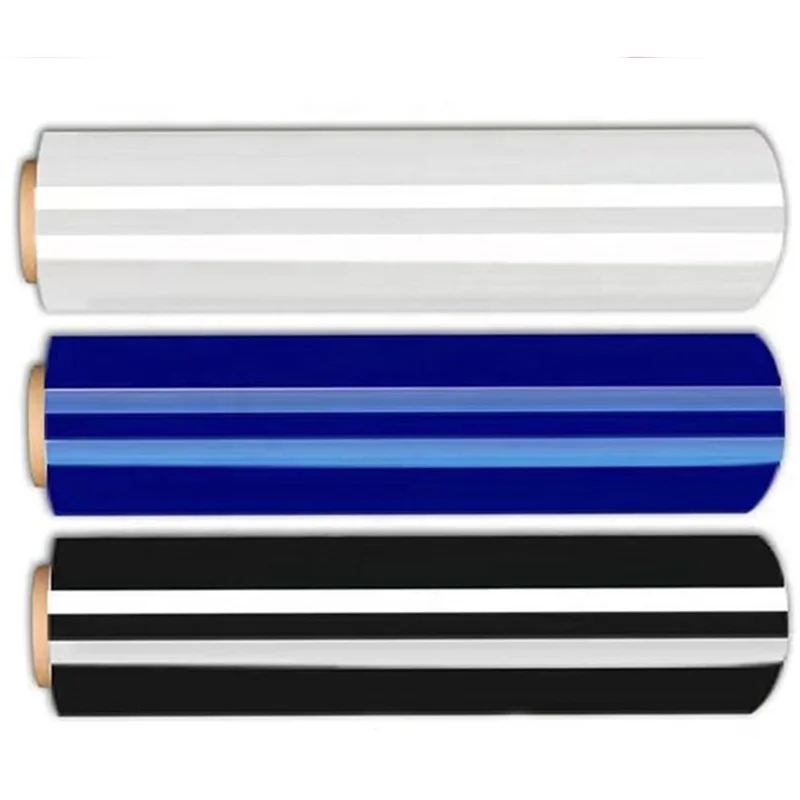 stretch film with extended core plastic wrap pe roll protective jumbo stretch film black