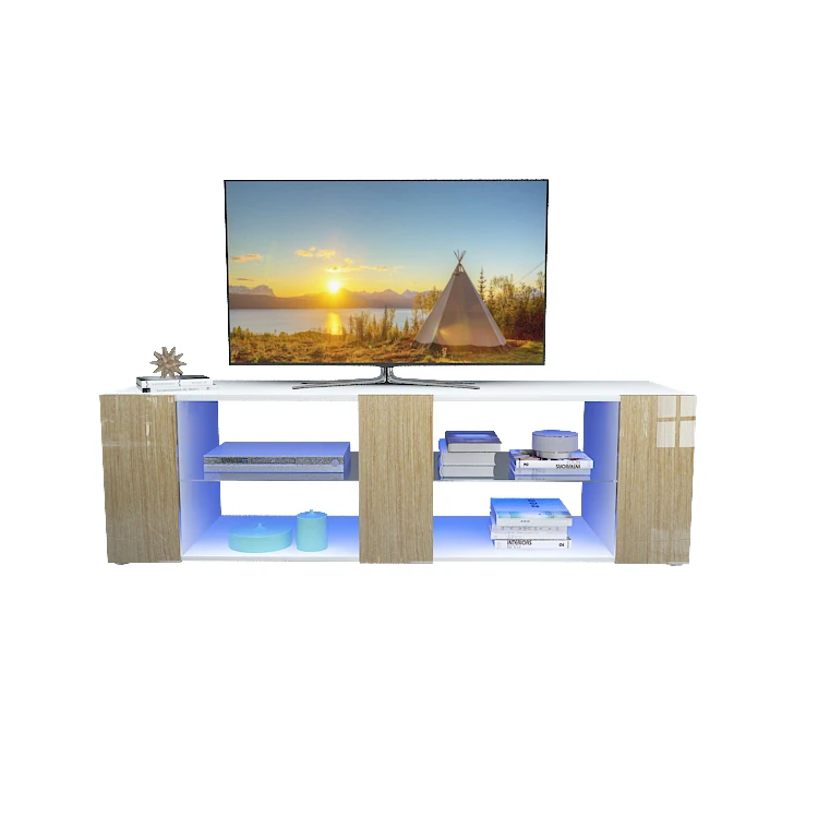 Markdown Sale modern wooden frame black tv cabinet furniture wooden plasma tv bench simple led tv stands