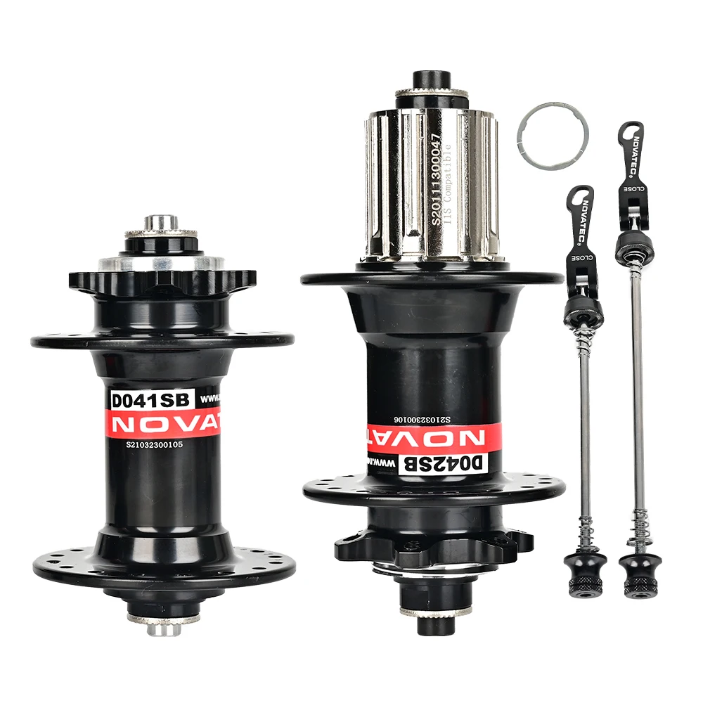 Novatec D041SB D042SB MTB шоссейный велосипед ступица дисковый тормоз 28H 32H 36H Алюминиевый сплав велосипедные ступицы