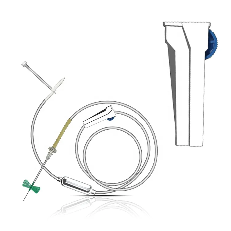 Одноразовый внутривенный инфузионный набор с фильтром для инфузионного насоса с иглой-бабочкой