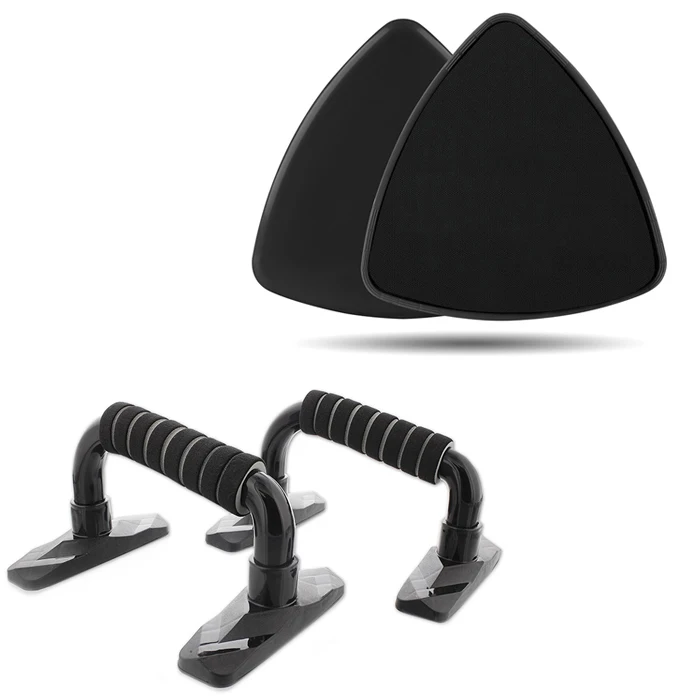 Нескользящие push up bars комплект включают треугольник core ползунки для фитнеса