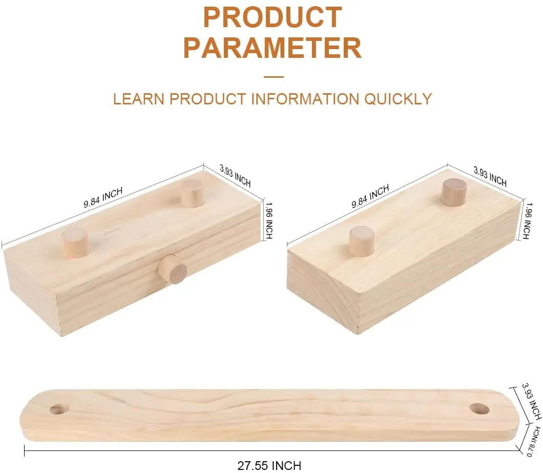 Wooden Balance Beam Furniture Indoor Toy Stepping Stones Indoor Playground Obstacle Course for Kids Balancing Mat