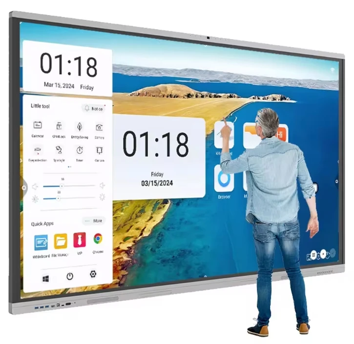 65 75 85 98 110 дюймов 450nits 4K ЖК-Дисплей Смарт-доска интерактивная доска панель цифровая Смарт интерактивная доска для школы