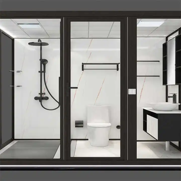 Low Price All in One Bathroom Shower Prefab Bathroom Pod with Toilet