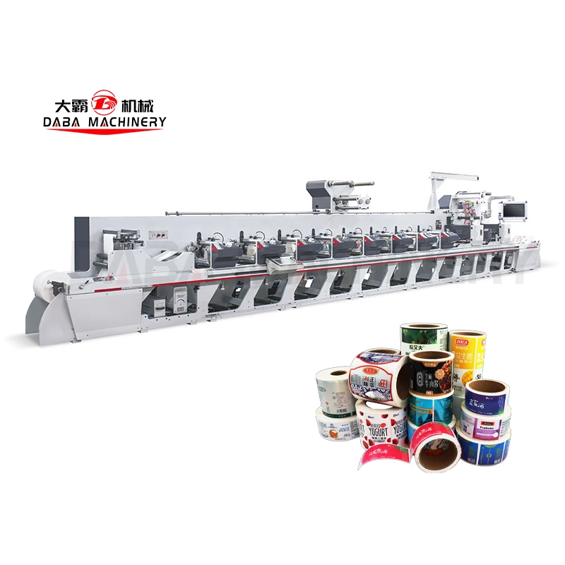 4 6 Colors Flexographic Printers for paper horizontal flexo press