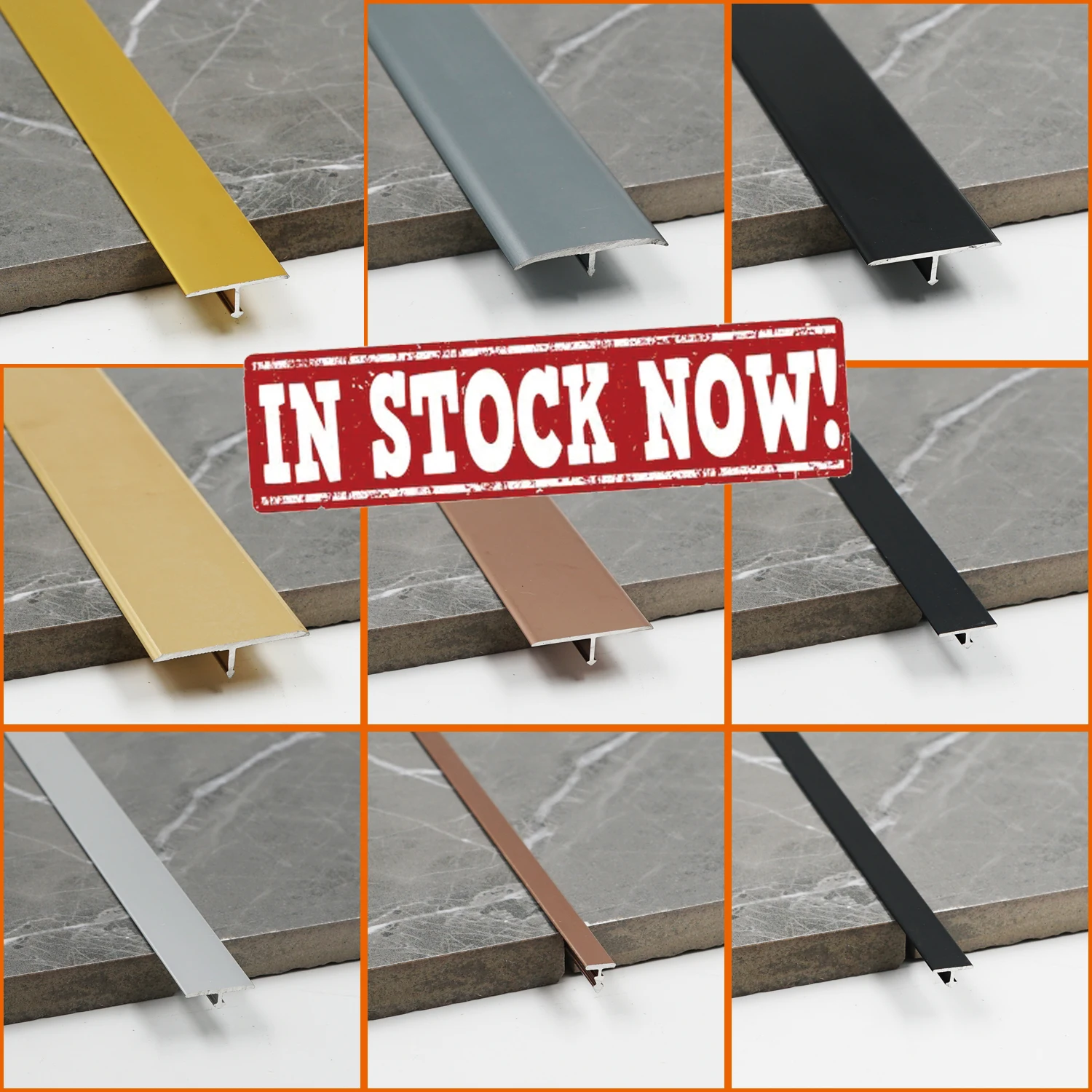 LENWA Factory in Stock Wholesale New Design Metal Aluminum Transition Trim Door