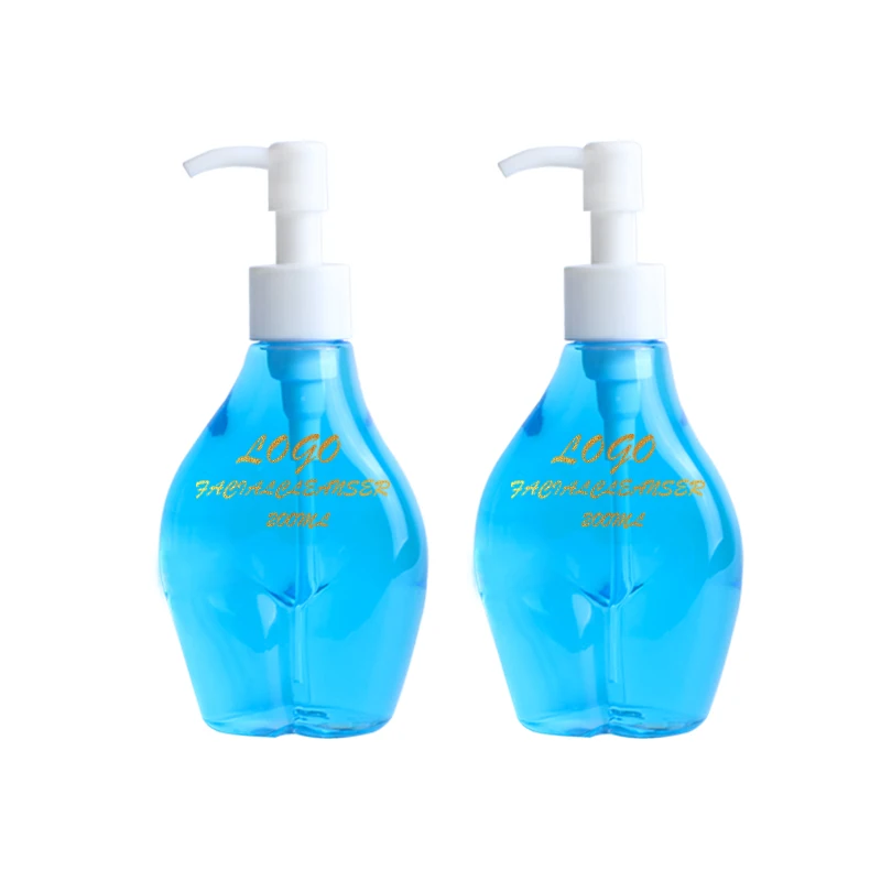 Empty Boston Round Brown Amber PET 200ml Body Lotion Hair Conditioner Liquid Soap Pump Plastic Bottle
