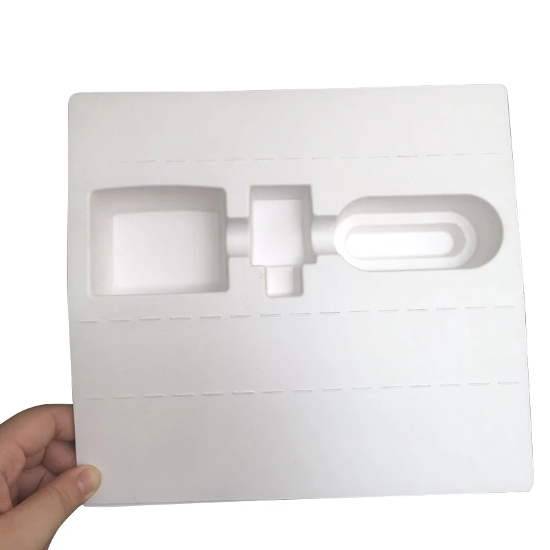 Pulp Fiber Products Trays 100% Biodegradable Eco-friendly Bio Packaging Molded Recycled Paper OEM Packaging Inserts Accept