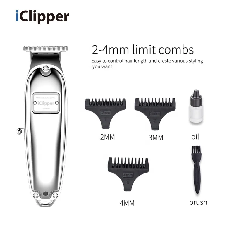 IClipper-I3 цельнометаллическая профессиональная машинка для стрижки волос электробритва личного использования