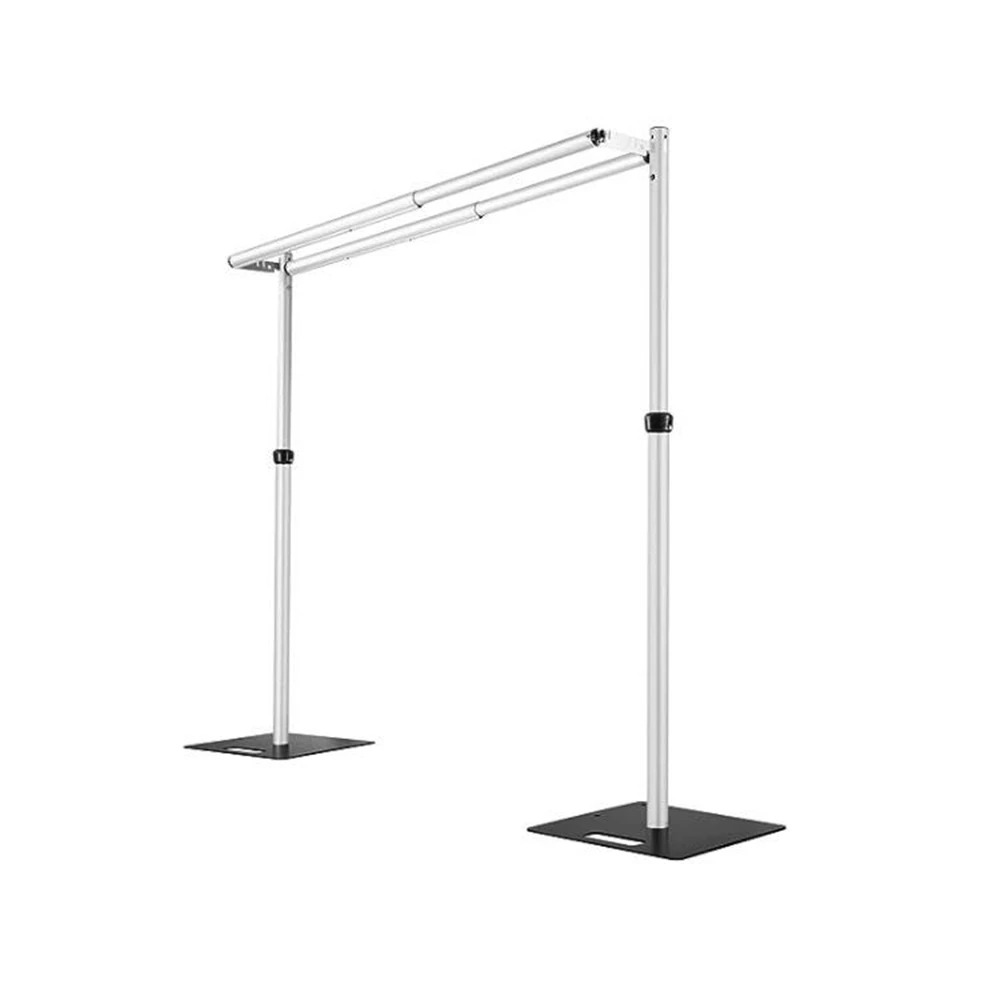 10ft*10ft Wedding Decor Aluminium Backdrop Stand Double Drapes Crossbar Background Stand for Flower Wall Shimmer Wall