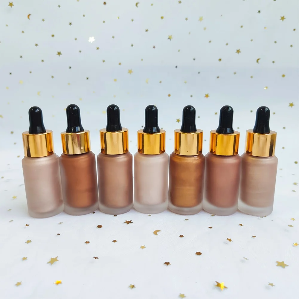 Private Label Highlighter Drops Makeup Cosmetic High Quality Liquid Illuminator