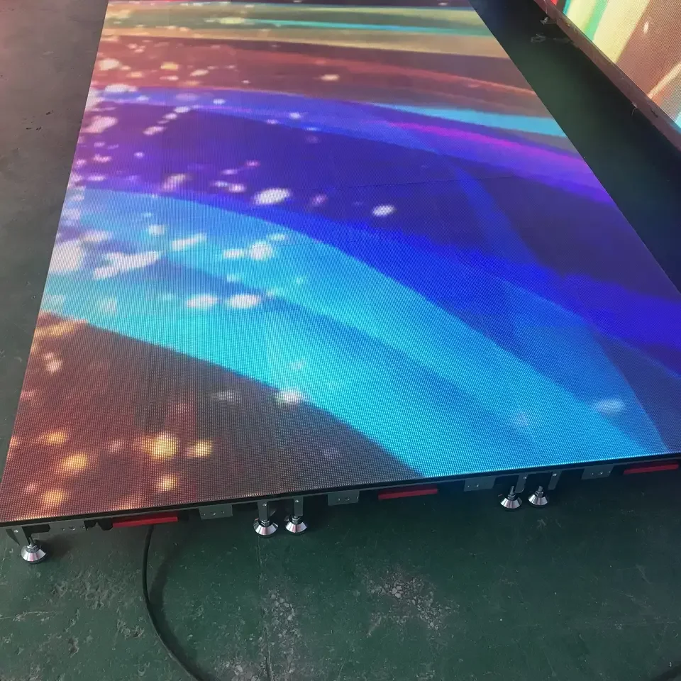 Полноцветный интерактивный P4.81tile светодиодный экран для DJ Booth Bar dance game видео сценическая платформа светодиодная напольная плитка дисплей