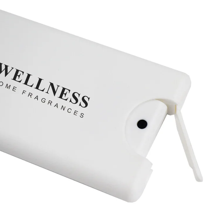 20ml Recyclable Pocket Perfume Card Hand Disinfectant Package Screen printing plastic credit card flat spray bottle