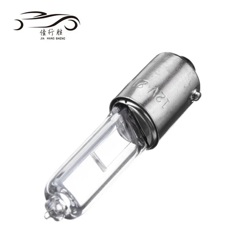 12V 5W Halogen Auto Parking Light BA9S Instrument Lights Battery Car Bulbs Clear Glass W7 W10 Light White 6000k