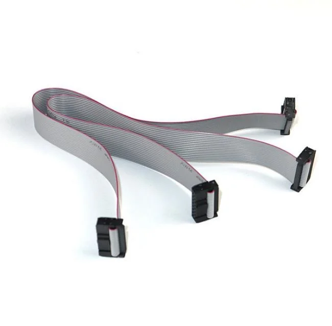 Manufactuer 1,27 мм Шаг Мирко матч IDC плоский ленточный кабель серый одобренный 1,27*1,27 мм кабель в сборке по индивидуальному заказу длина провода