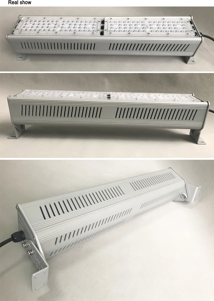 Super bright industrial workshop ceiling adjustable 100w 200w led linear highbay light for warehouse parking garage led lighting