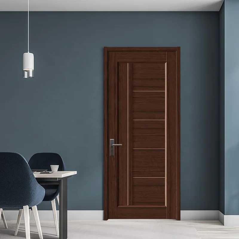 Waterproof Soundproof Wpc Assembly Door Panel Waterproof Door For Hotel with smart lock