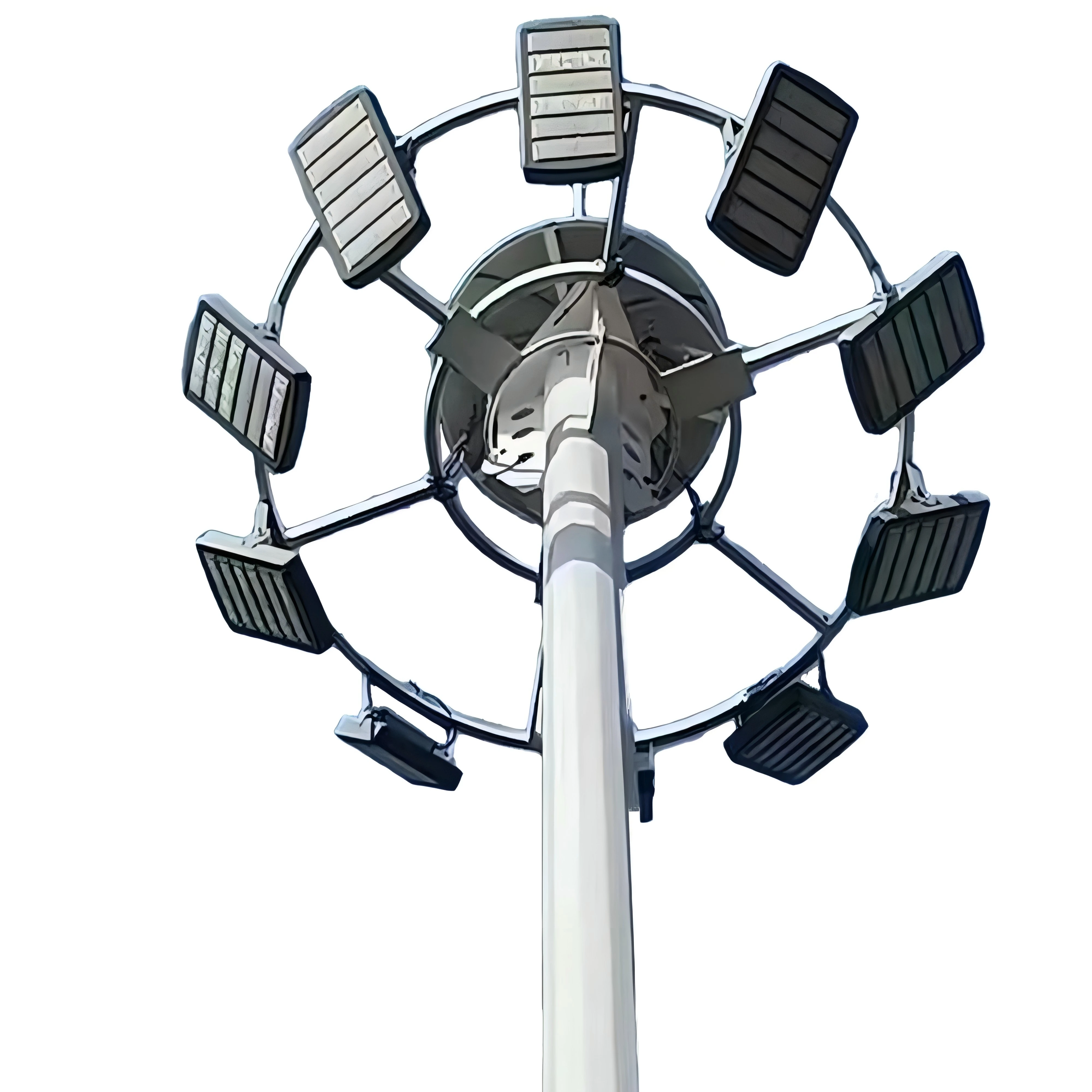 Wholesale Customizable Hot Dip Galvanized High Mast Lighting Pole round Aluminium LED Flood Light for Outdoor Use