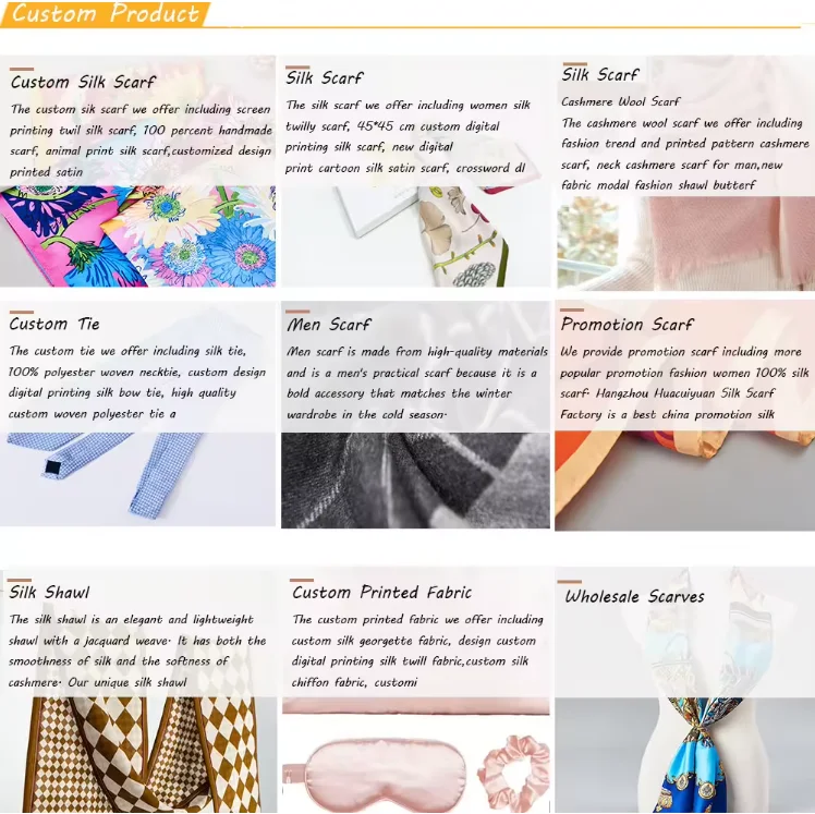 High Quality Silk Scarf Wholesale China Silk Designer Scarf For Women Styles Silk Scarf