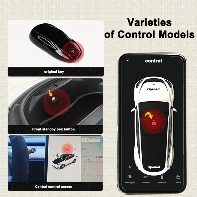 YTPIONEER Brand  Factory Price Car Accessories Wth Mobile APP/Key Remote Control Tesla Auto Power Frunk and Trunk For Model Y
