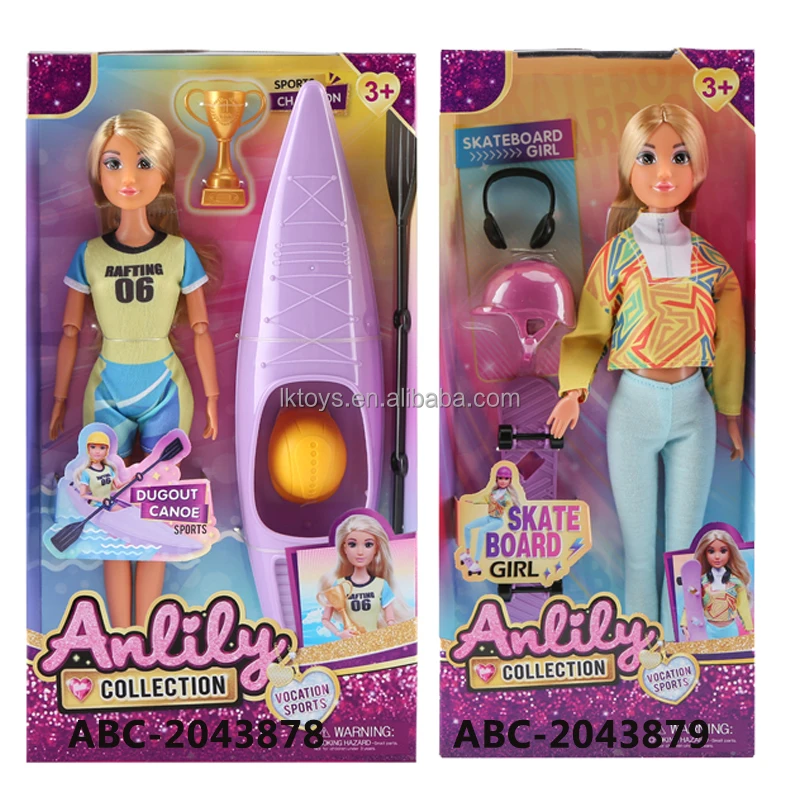 Lucky Toys 11.5 Full-Body Doll Brown Skin Doll  with Accessories Factory Wholesale Dress Up Doll Toy