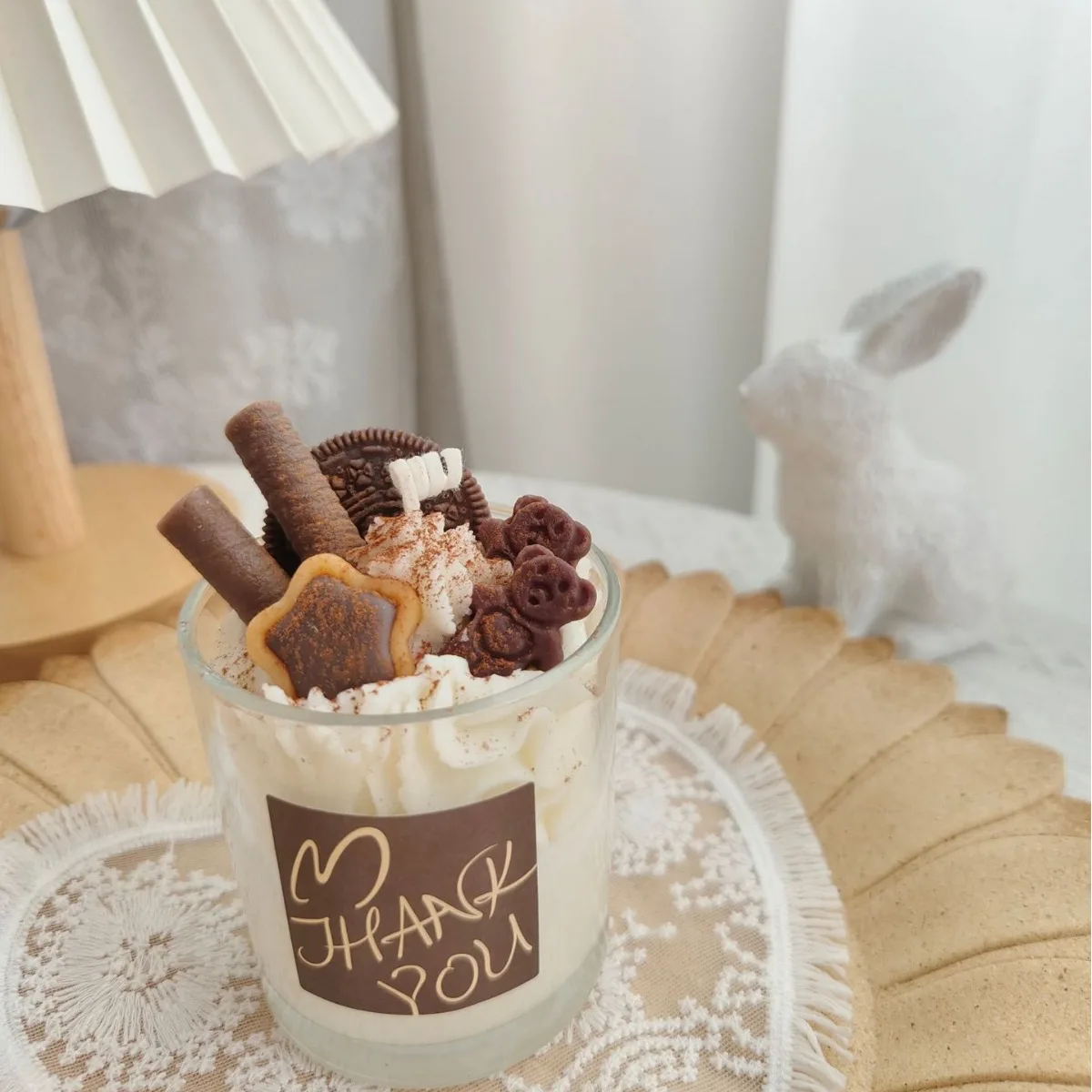 christmas gift strawberry chocolate diy handmade cup soy wax dessert scented candle handicraft gift dessert halloween