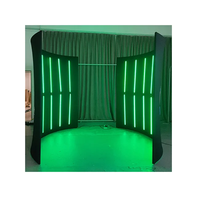 2024 Factory Free Custom Logo Inflatable Vogue Photo Booth Inflation 360 Photo Booth Backdrop With Props Free Accessories
