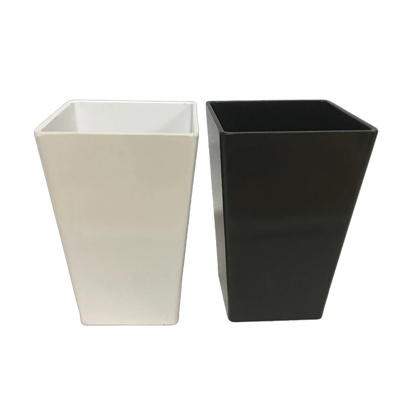 Hot Selling Nordic Style White Ceramic Flower Pot Garden Decoration Indoor Outdoor Floor High Square Flower Pot