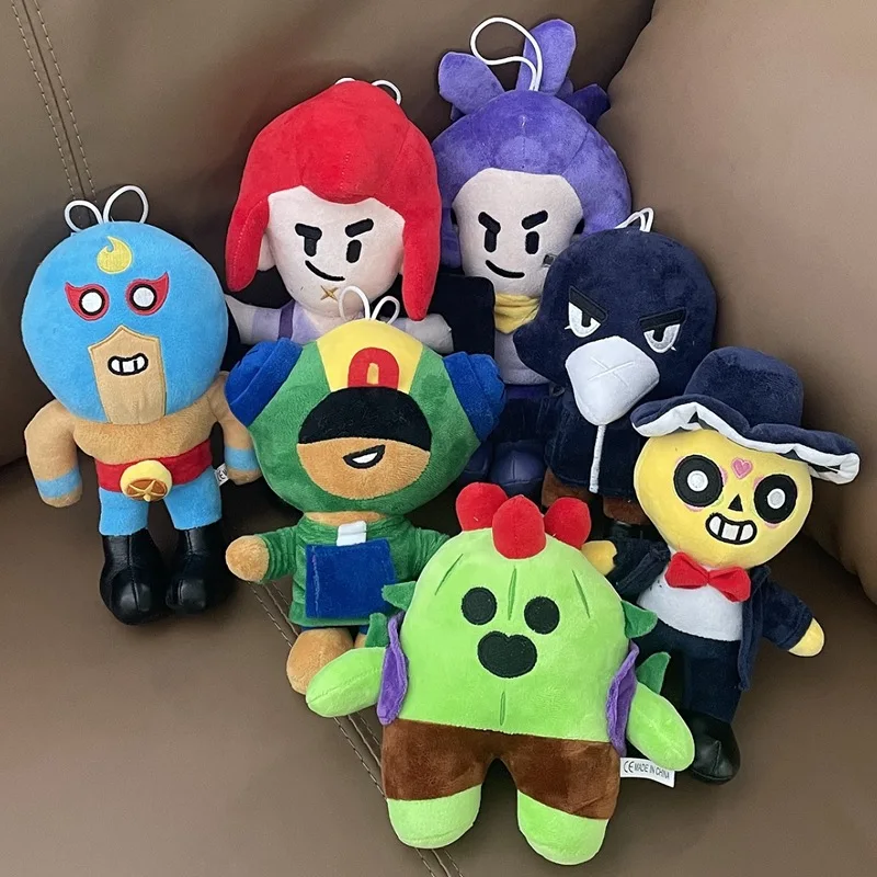 New Hot Brawl Stars Game Series Plush Toy Spike Doll Plush Leon Action Hero Stuffed Toys