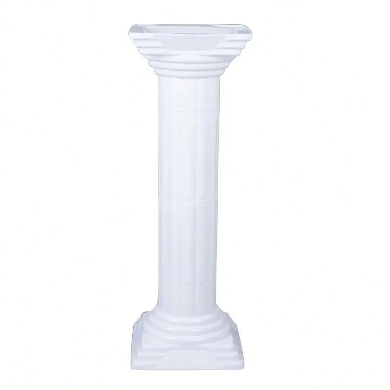 High Quality White Plastic Roman Pillar for Wedding Decoration