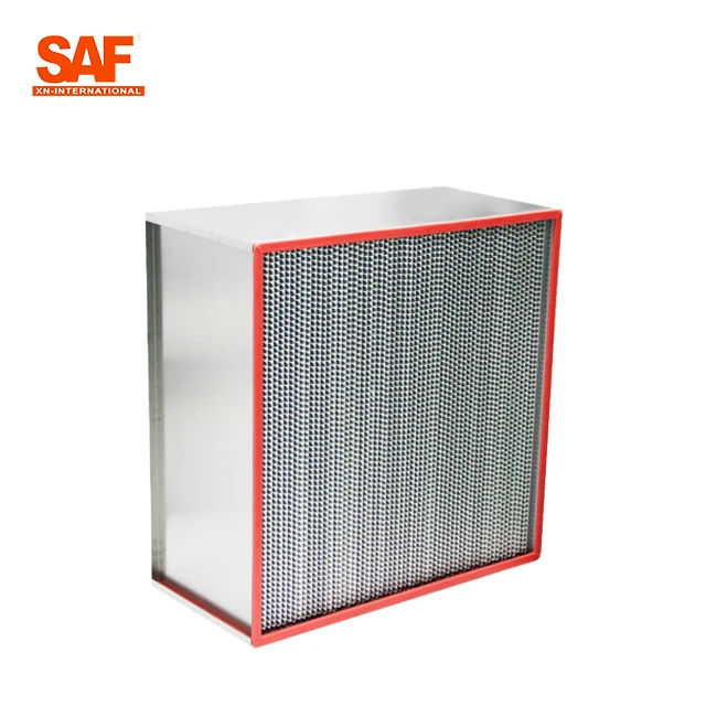 Hepa Filter Hi-Temp Equipment High Temperature Industrial Saf Separator  H13 Efficiency With Aluminum Foil Al Foil Hepa