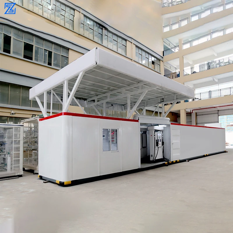 Mobile Fuel Dispenser Station Container Petrol Equipment Tatsuno Mini Gasoline Station Japan Tanks Gas Stations