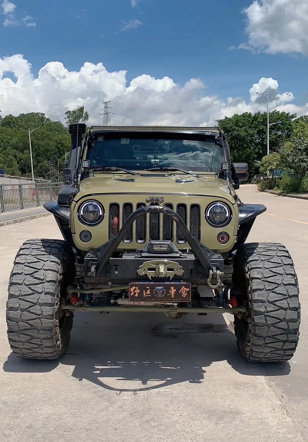 Защита переднего бампера Evo Style для Jeep Wrangler JK Bull Bar