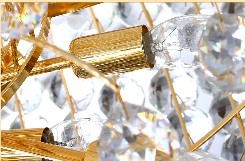 JYLIGHTING Luxury Crystal Chandelier High Quality Ceiling Hanging Lamps for Hotel Villa Mosque Stylish Glass Body Lights