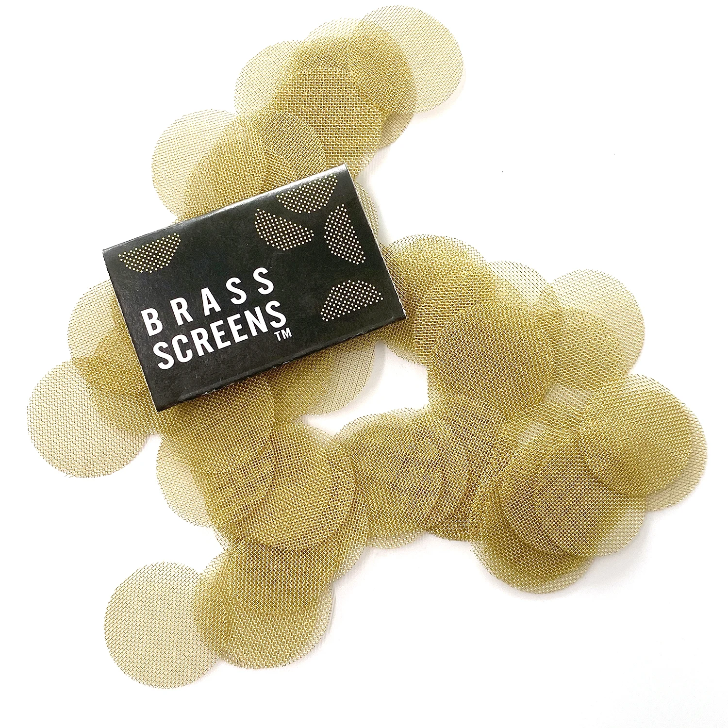 High Quality Brass Bowl Screens Gauzes Silver Mesh Guazes Fittings Tobacco Smoking Pipe Screens with Storage Box