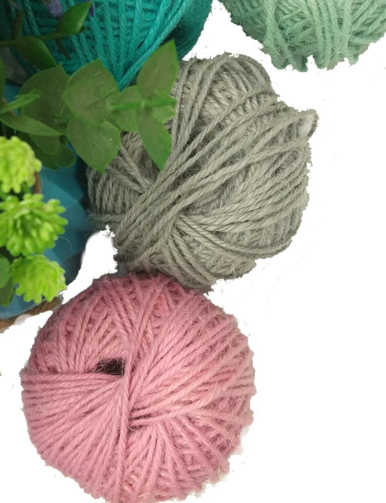 
Cord Hemp Diy Handmade Knitting Vintage Twine Natural Color Crafts Bag Braided Jute Rope 