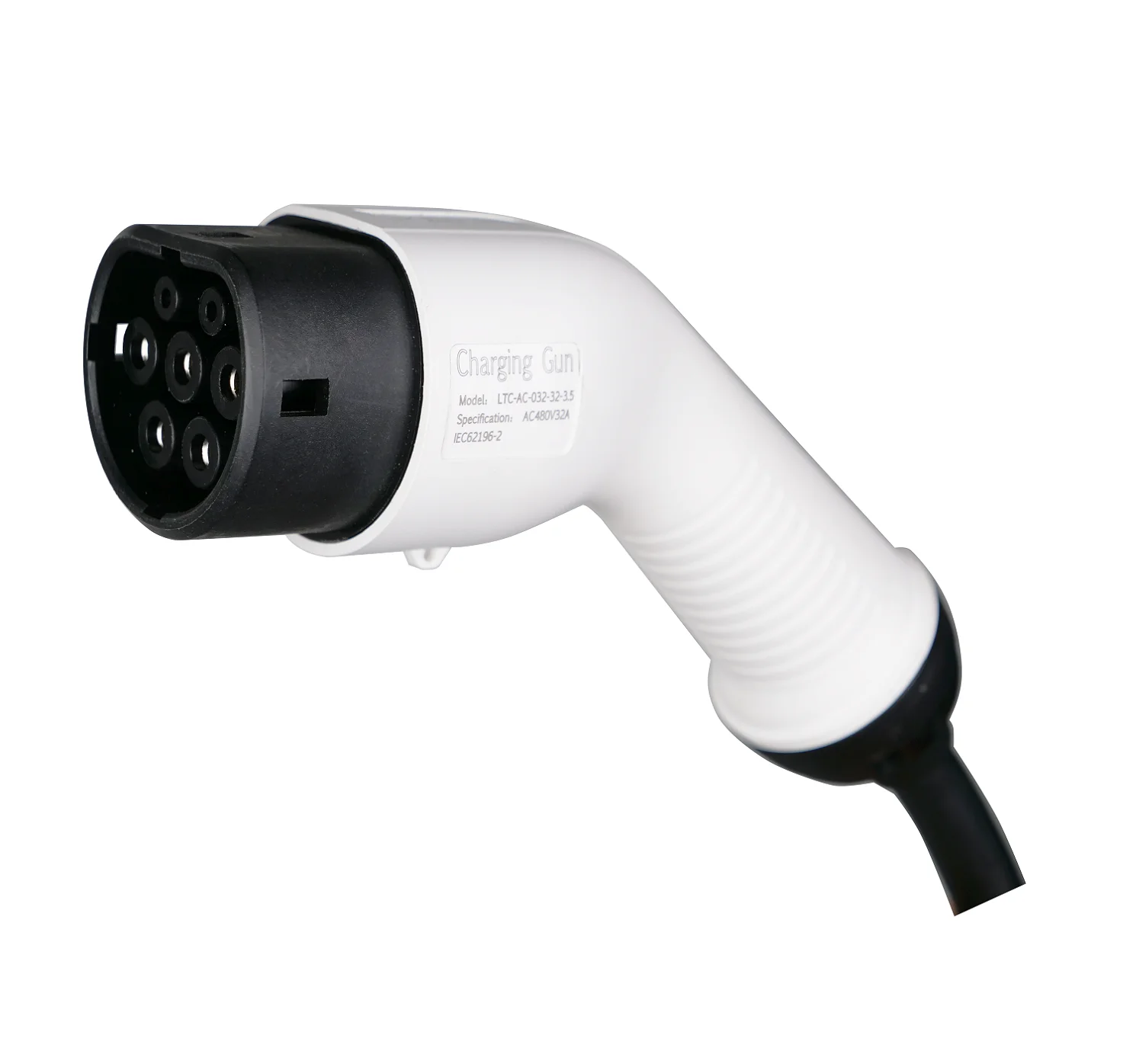 Bluesky Tpu Material 480v 32A 3 Phase CCS Type 2 Electric Car Ev Charging Gun With 5 Meters Cable