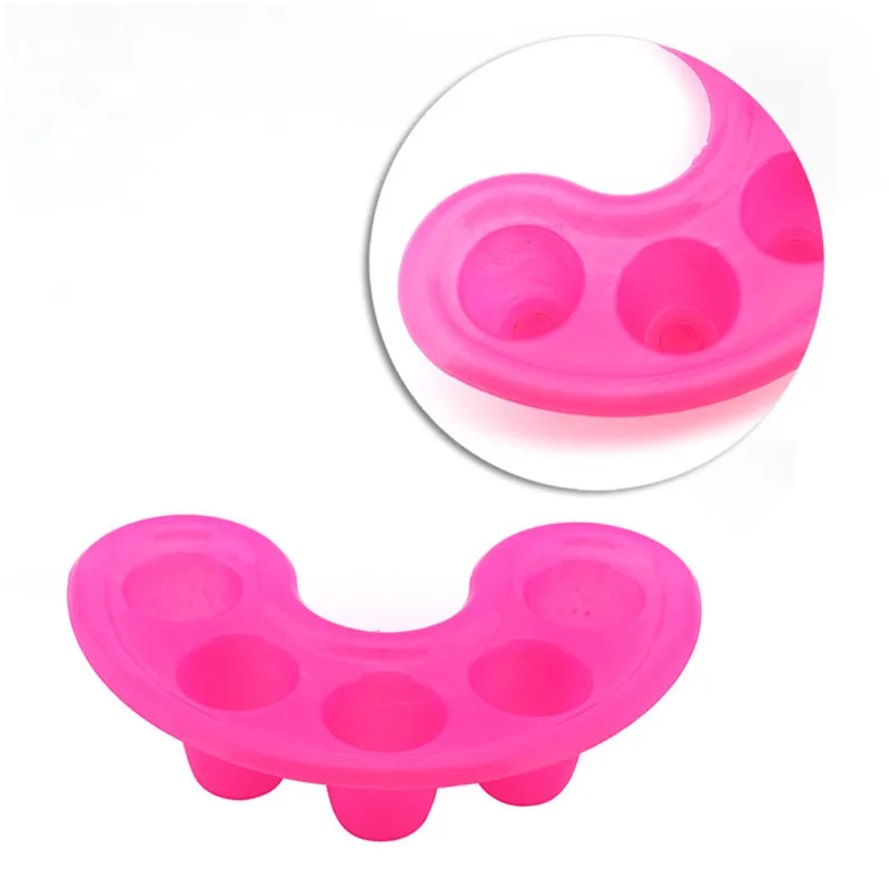 Nail Art Tips Hand Soak Bowl Tray Five Fingers Soften Dead Skin Soaking Remover Tool Nail Soaking Bowl